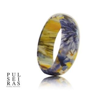 Rising Dawn decoupage ultralight wooden bangle